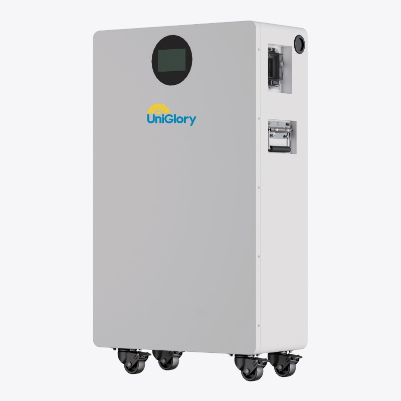 16 kWh stackable LiFePO4 battery unit on castors